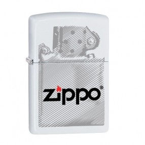   Zippo weiß matt Zippo Lighter Feuerzeug