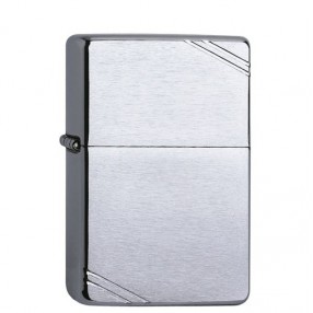 Zippo chrom gebürstet Vintage Streifen Feuerzeug