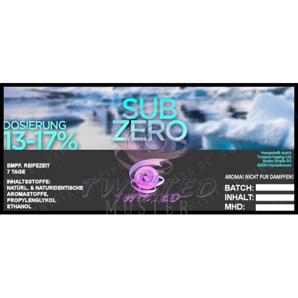 Twisted Aroma Sub Zero 10ml 