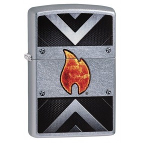 Zippo Neon Orange Zentangle Spider Feuerzeug