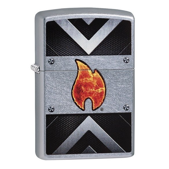 Zippo Neon Orange Zentangle Spider Feuerzeug