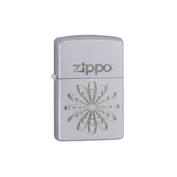 Zippo Neon Orange Zentangle Spider Feuerzeug
