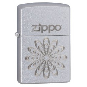 Zippo Neon Orange Zentangle Spider Feuerzeug