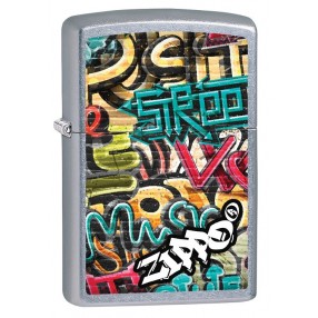 Zippo Neon Orange Zentangle Spider Feuerzeug