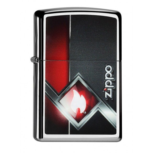 Zippo Neon Orange Zentangle Spider Feuerzeug