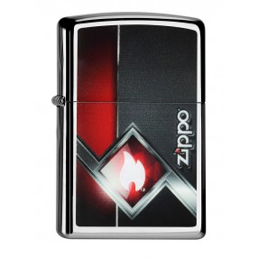 Zippo Neon Orange Zentangle Spider Feuerzeug