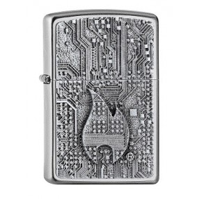 Zippo Neon Orange Zentangle Spider Feuerzeug