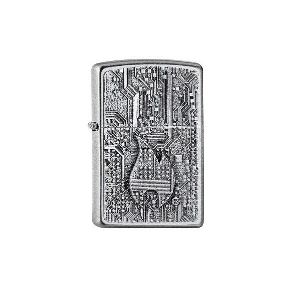 Zippo Neon Orange Zentangle Spider Feuerzeug