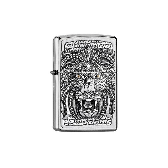 Zippo Neon Orange Zentangle Spider Feuerzeug