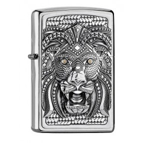 Zippo Neon Orange Zentangle Spider Feuerzeug