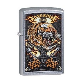 Zippo Neon Orange Zentangle Spider Feuerzeug