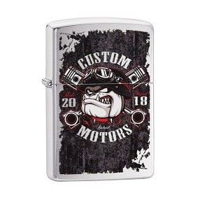 Zippo Neon Orange Zentangle Spider Feuerzeug