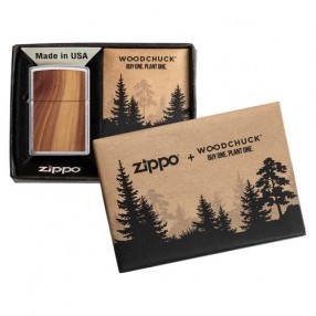 Zippo Woodchuck Brush Chrom Feuerzeug