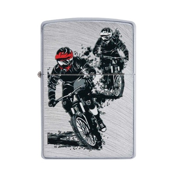 Zippo chrome Arch Motorcross Design