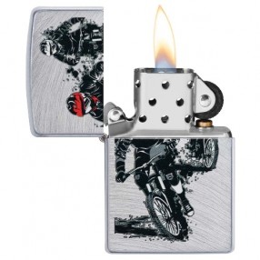 Zippo chrome Arch Motorcross Design