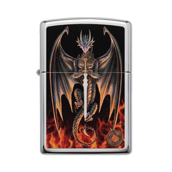 Zippo Anne Stokes Dragon Warrior Feuerzeug 